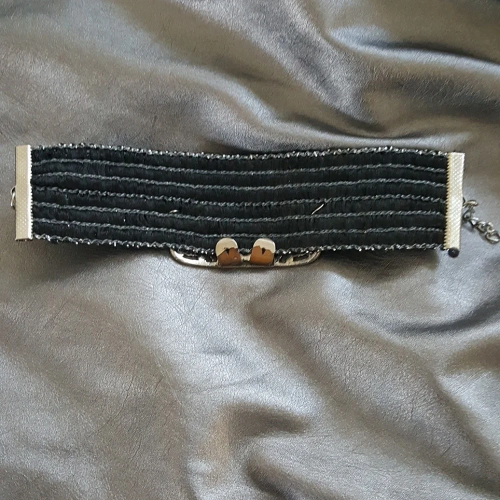 Vintage Buckle And Woven Bracelet